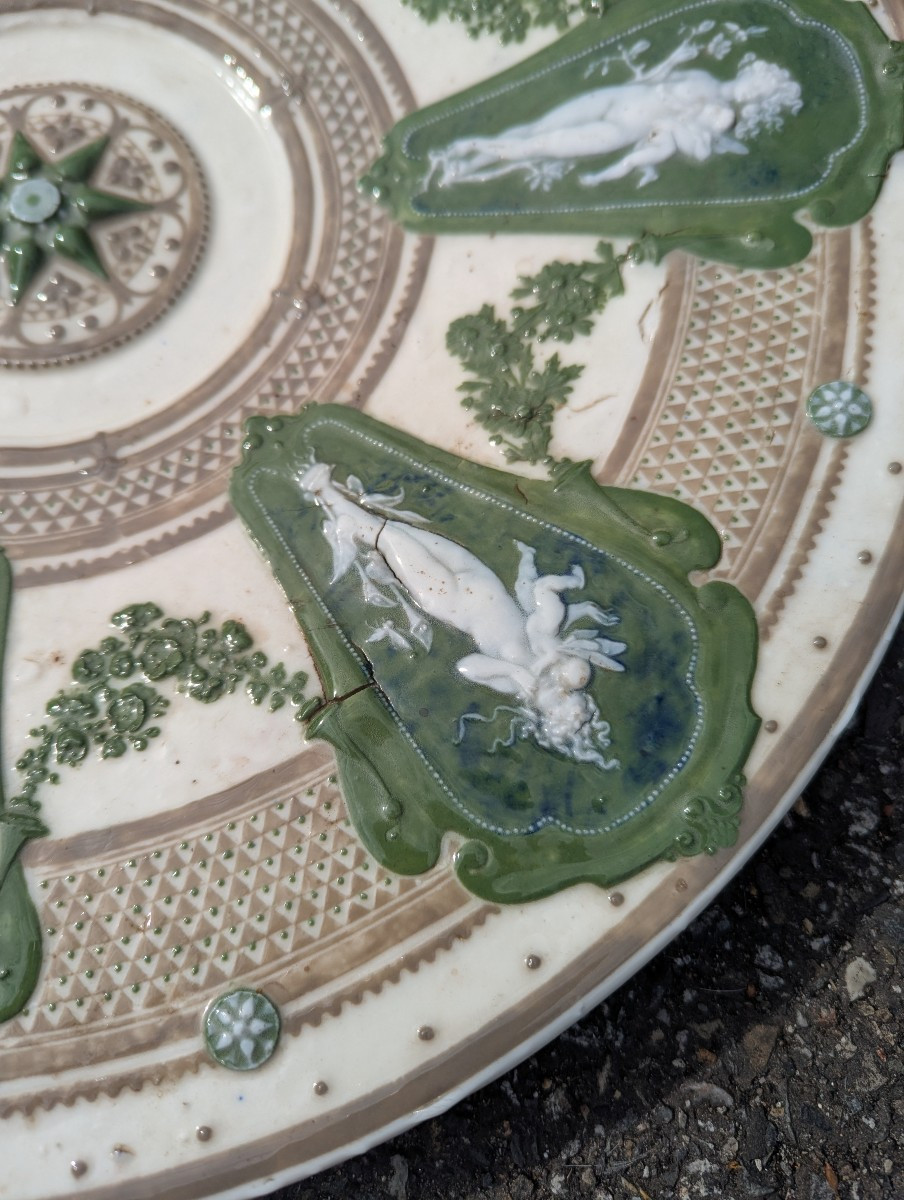 Taxile Doat (1851-1939) - Decorative Dish In Paste-on-paste Porcelain, Sèvres, 1900-photo-4