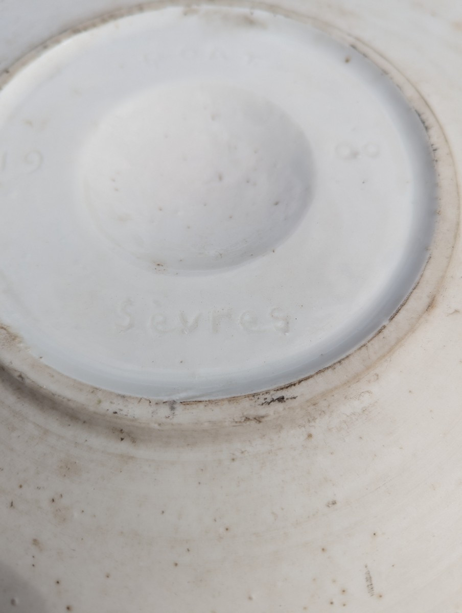 Taxile Doat (1851-1939) - Decorative Dish In Paste-on-paste Porcelain, Sèvres, 1900-photo-4