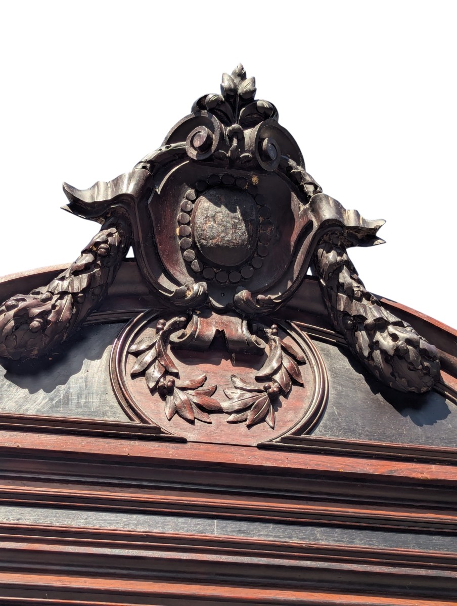 Bibliothèque Vitrine Napoléon III En Palissandre Noirci – Dans Le Goût D’Hippolyte Sauvrezy – X-photo-6