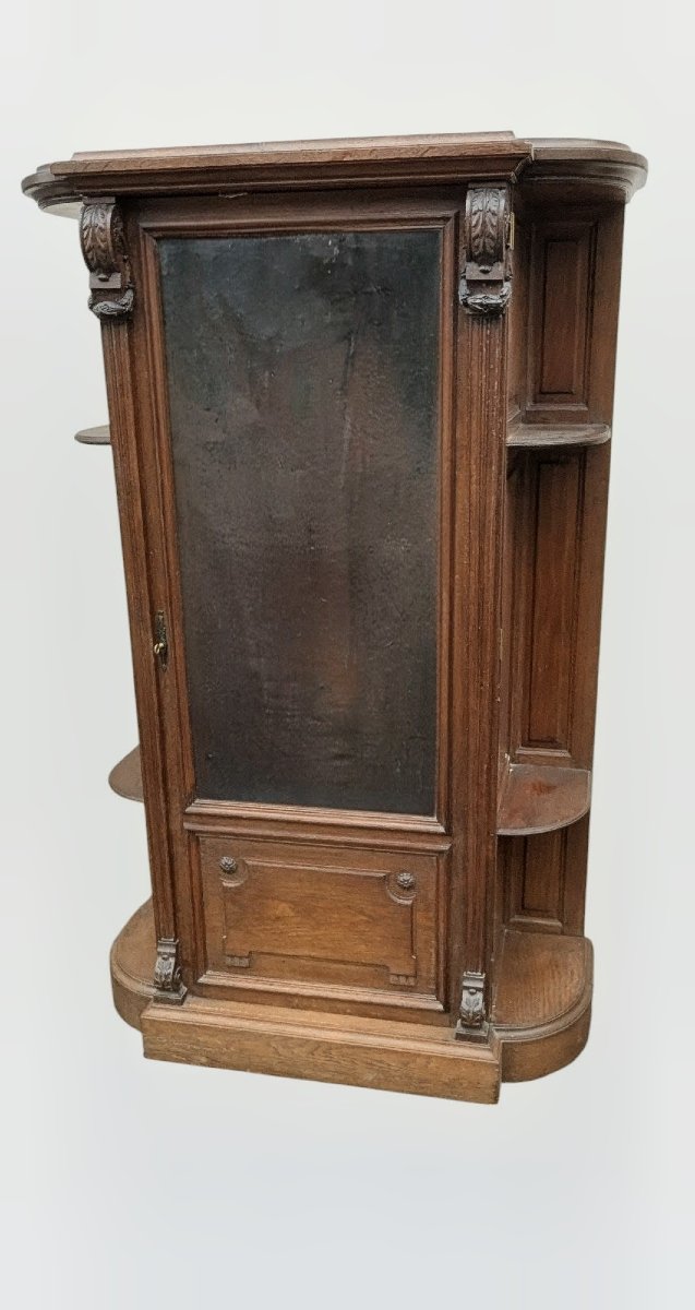Ensemble de salle à manger Louis XVI signé Jauvert & Alet – Buffet, desserte et vitrine en chên-photo-2