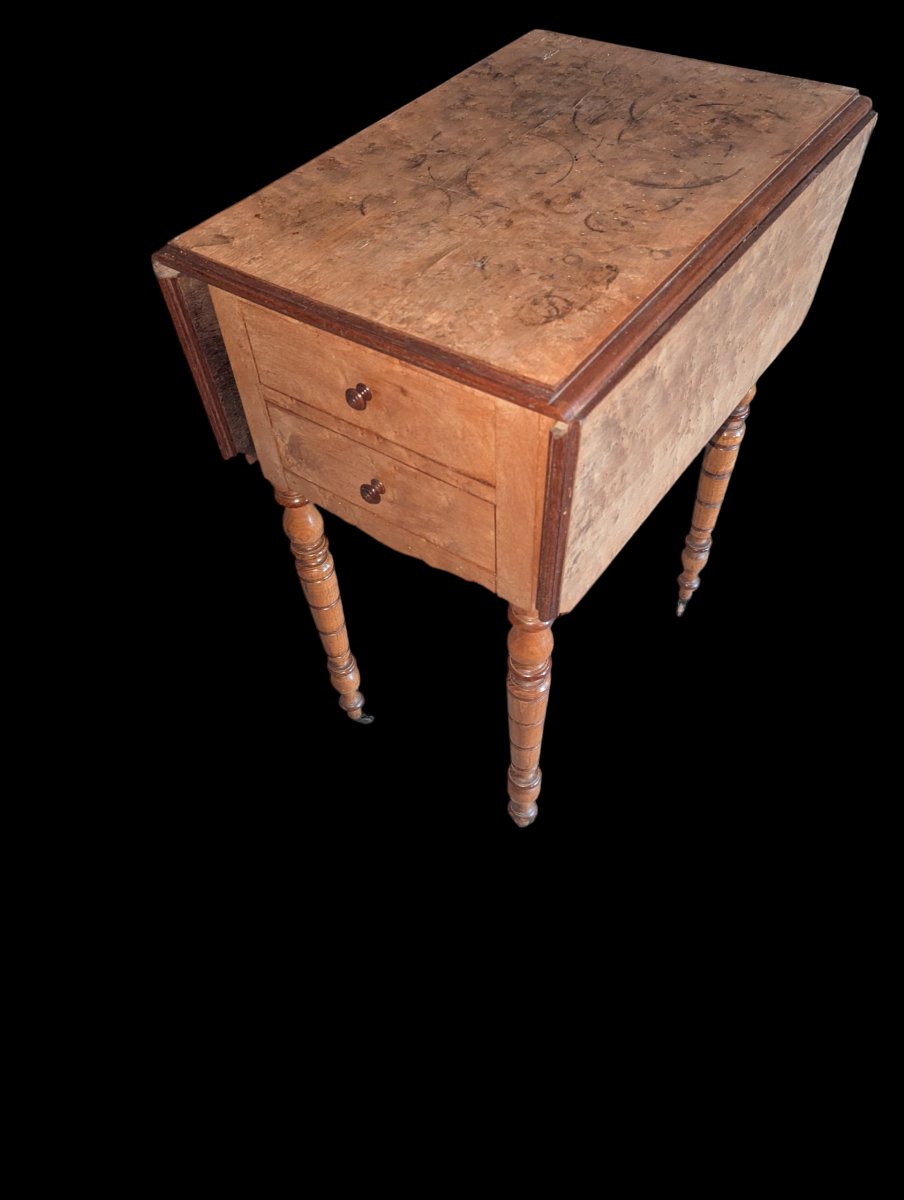 Ensemble de chambre a coucher en bois clair 19 ème siècle -photo-3