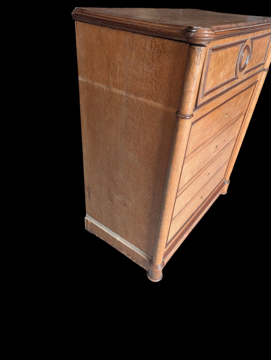 Ensemble de chambre a coucher en bois clair 19 ème siècle -photo-6