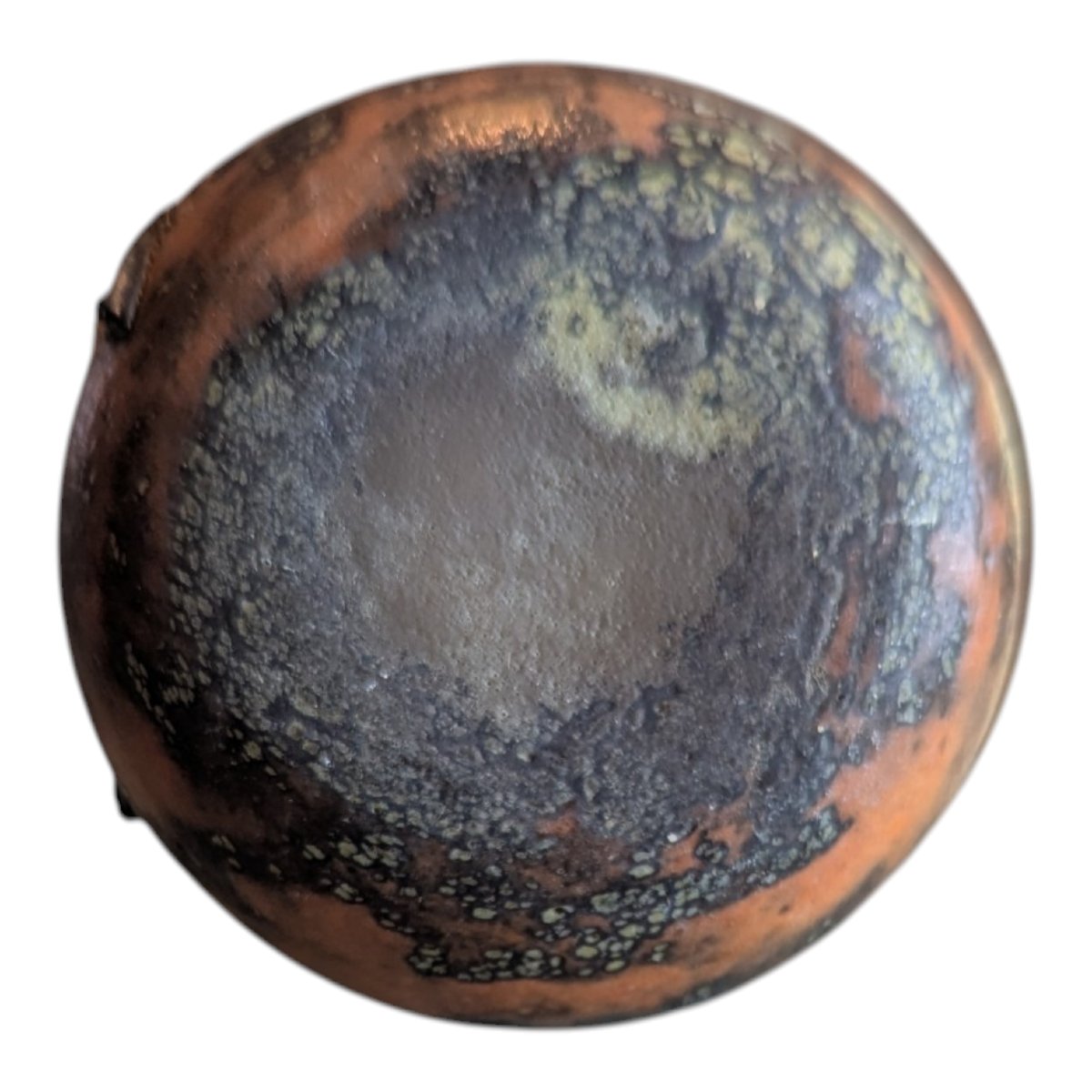  Small Berluze Vase With A Long, Slender Neck And A Pewter Base, Attributed To Daum-photo-5