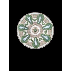 Taxile Doat (1851-1939) – Plat décoratif en porcelaine pâte sur pâte, Sèvres, 1900
