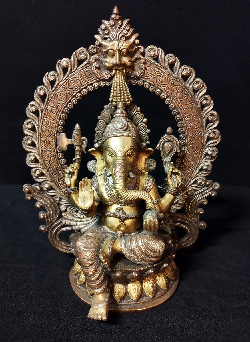 Ganesha En Bronze Doré