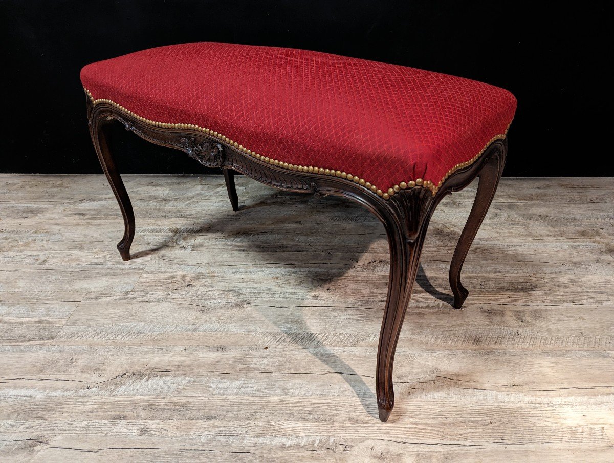 Two-seater Louis XV Style Piano Bench-photo-2