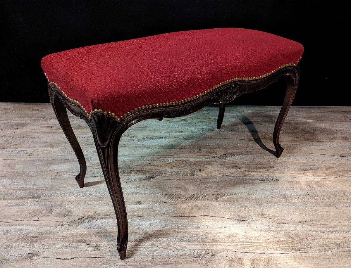 Two-seater Louis XV Style Piano Bench-photo-3