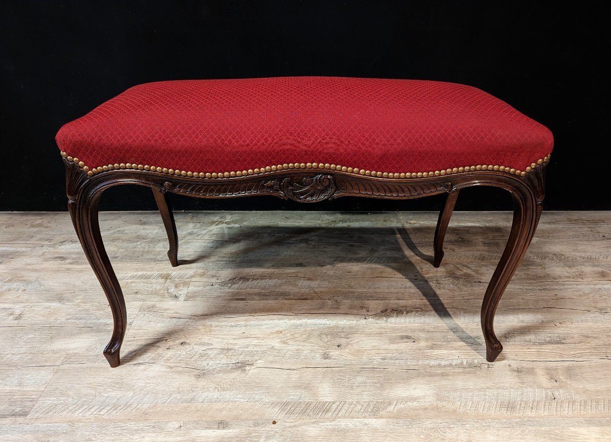 Two-seater Louis XV Style Piano Bench