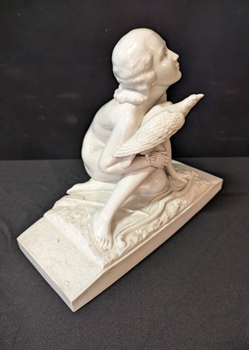 Faïence Femme Art Déco Signée Bohumil Rezl-photo-3
