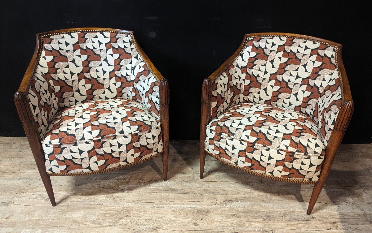 Pair Of Art Deco Armchairs