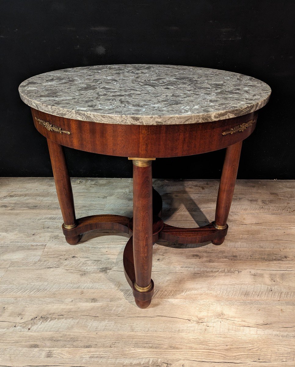 Empire Mahogany Pedestal Table-photo-3