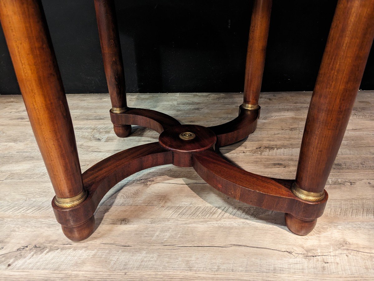 Empire Mahogany Pedestal Table-photo-4