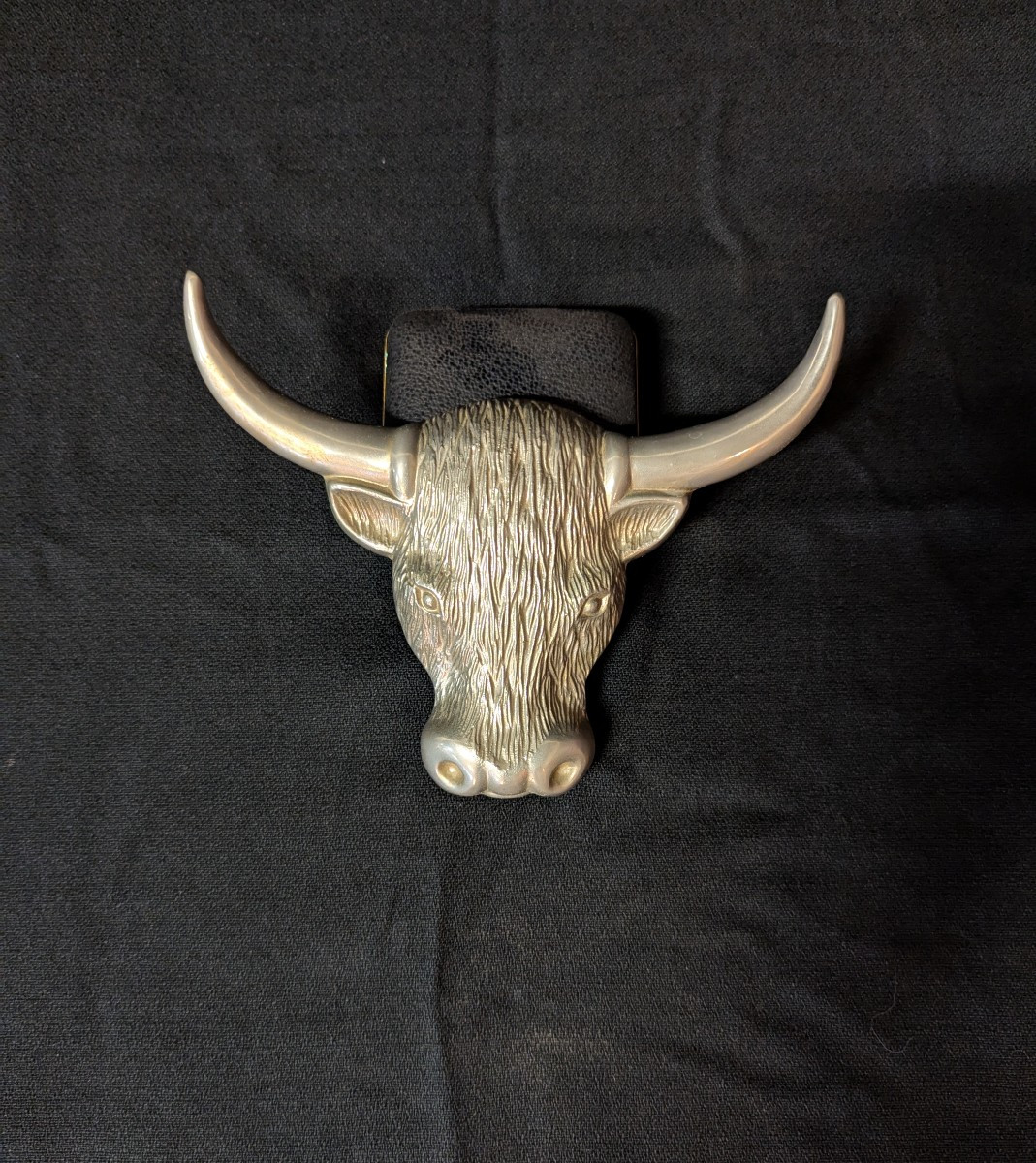 Silver Metal Ox Head – 1960s