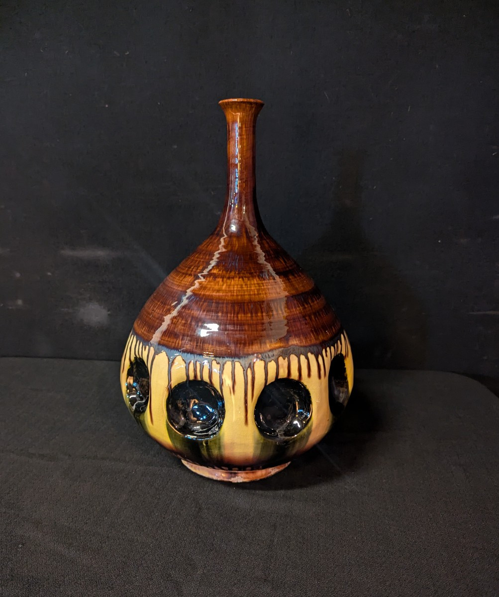 Grand Vase En Céramique émaillée – Années 1983