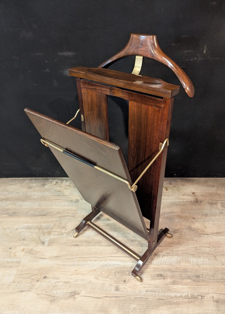 Italian Mahogany Valet Stand By Fratelli Reguitti