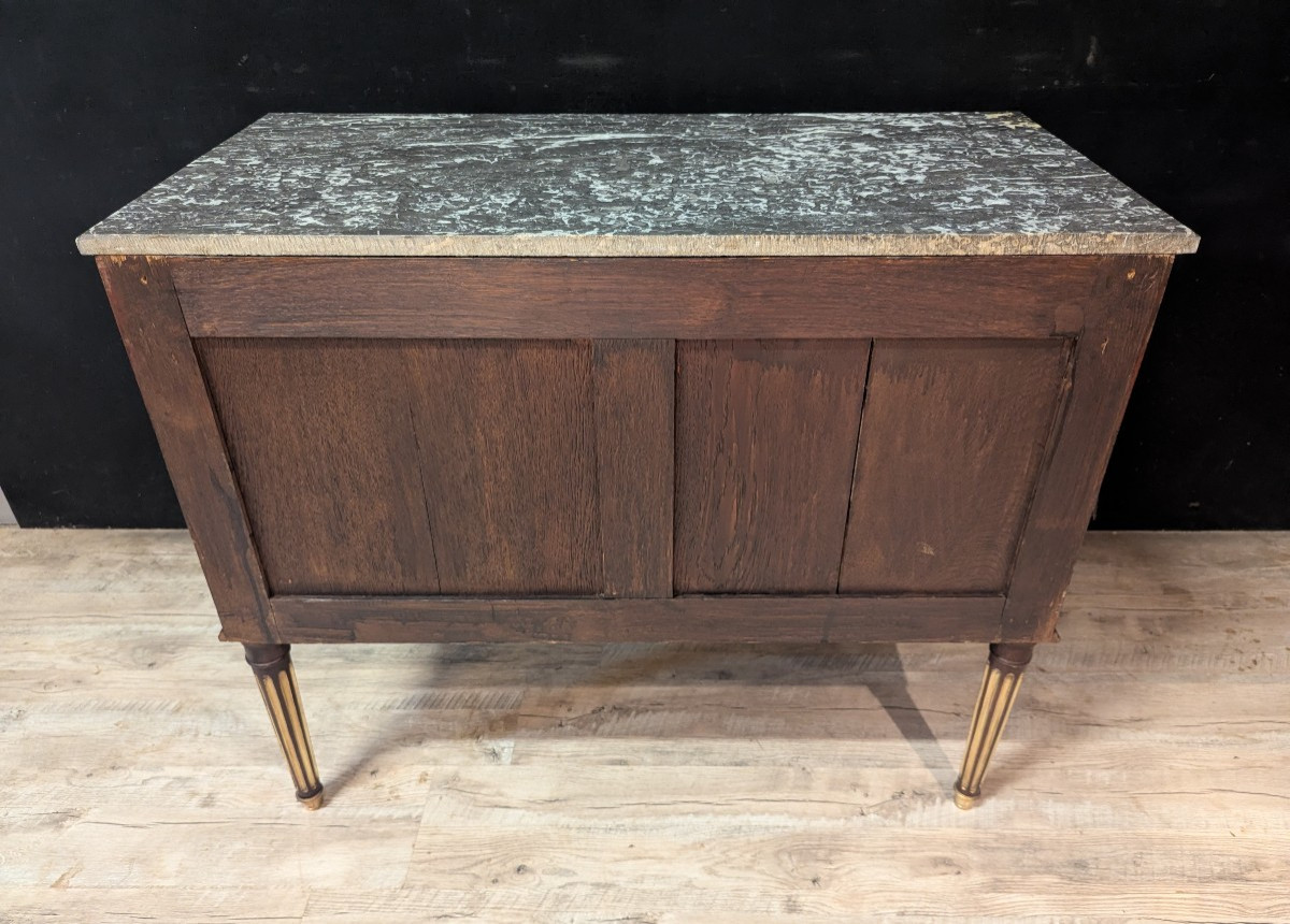 Commode de style Louis XVI en acajou, XIXe siècle-photo-3