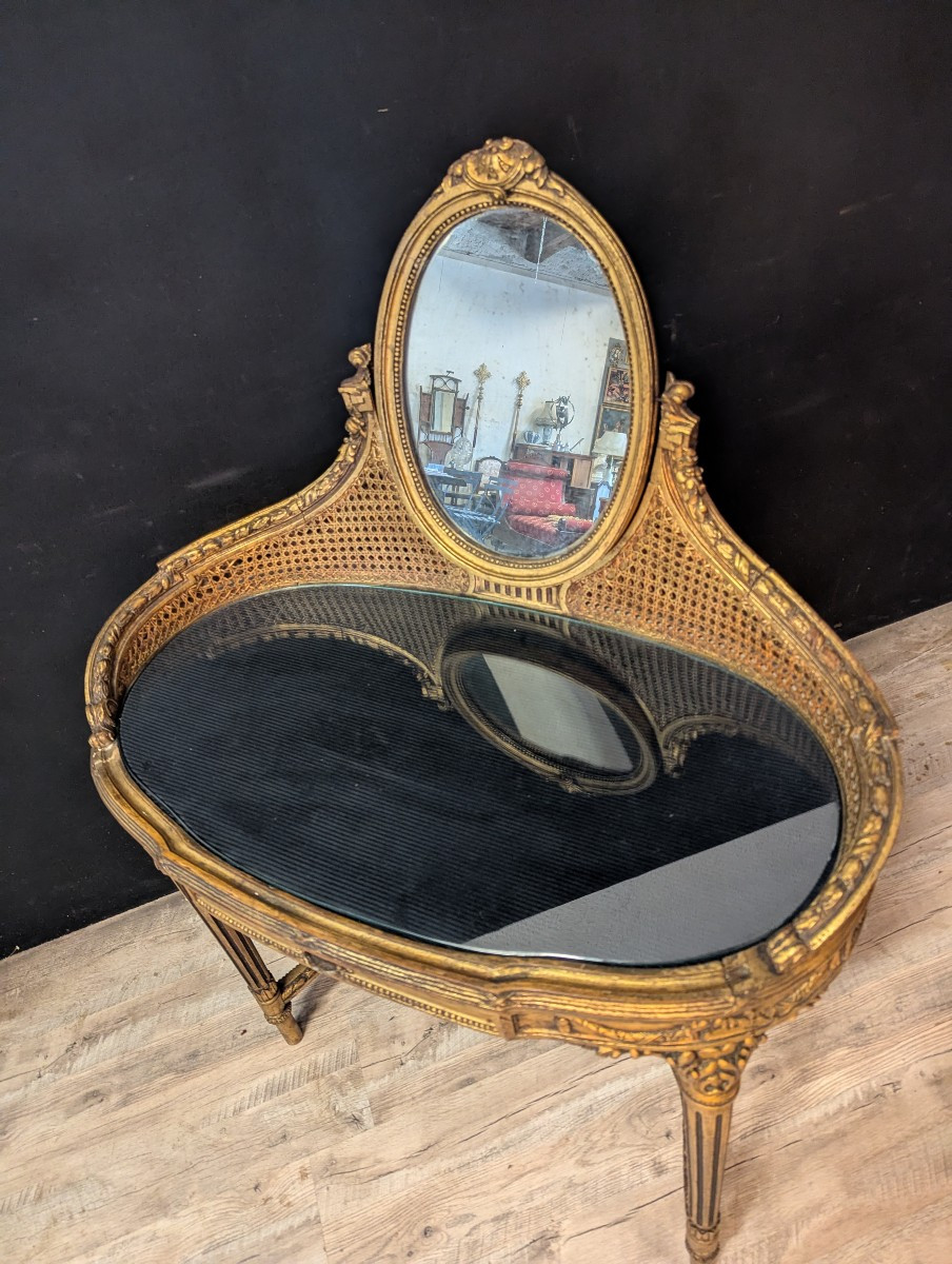 Louis XVI Style Dressing Table And Armchair – 19th Century-photo-1