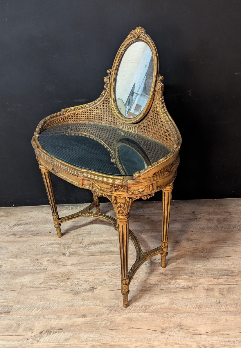 Louis XVI Style Dressing Table And Armchair – 19th Century-photo-2