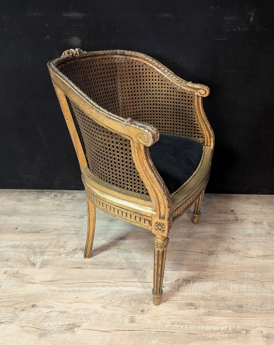 Louis XVI Style Dressing Table And Armchair – 19th Century-photo-7