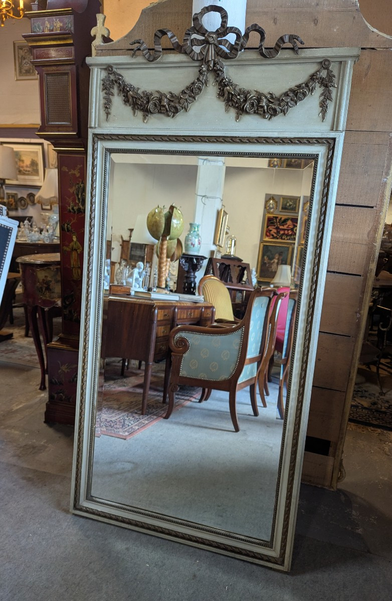 Grand miroir de trumeau de style Louis XVI-photo-3