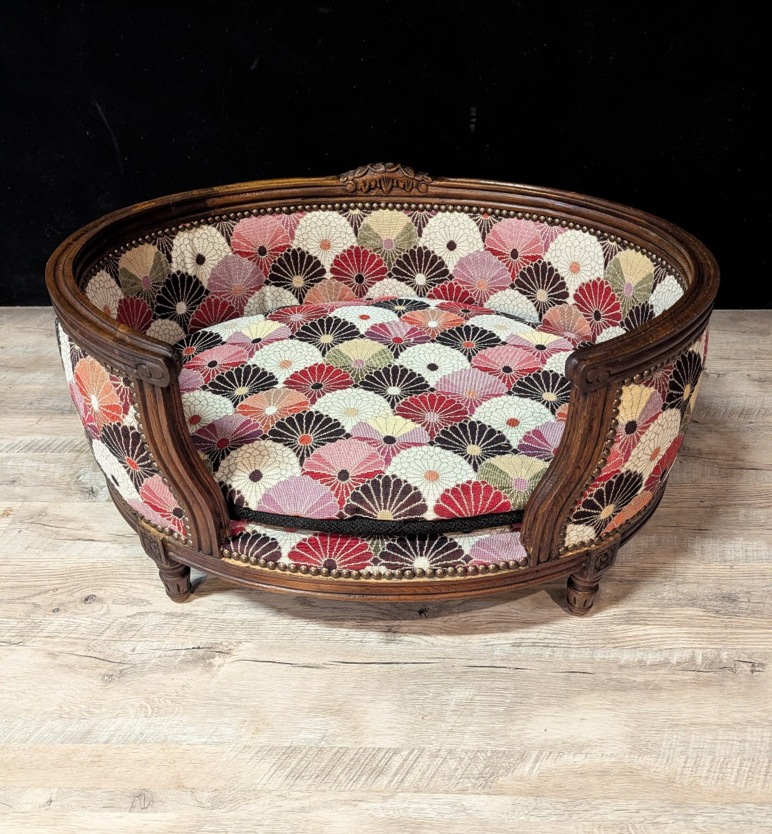 Paire de lits de repos pour animaux, style Louis XVI-photo-3