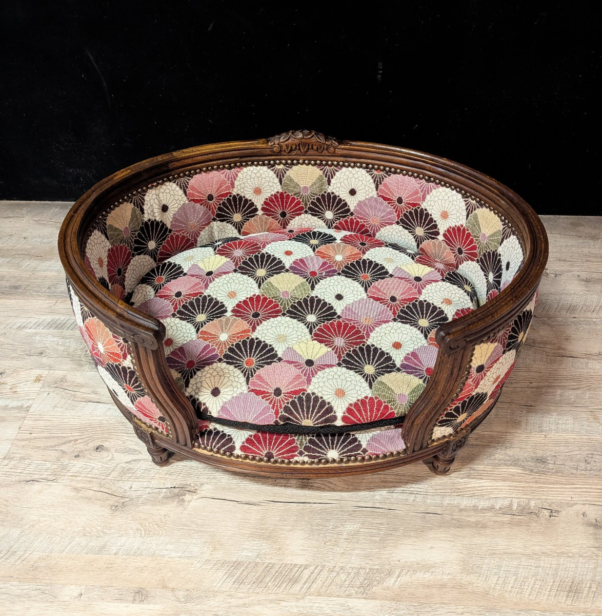 Paire de lits de repos pour animaux, style Louis XVI-photo-6