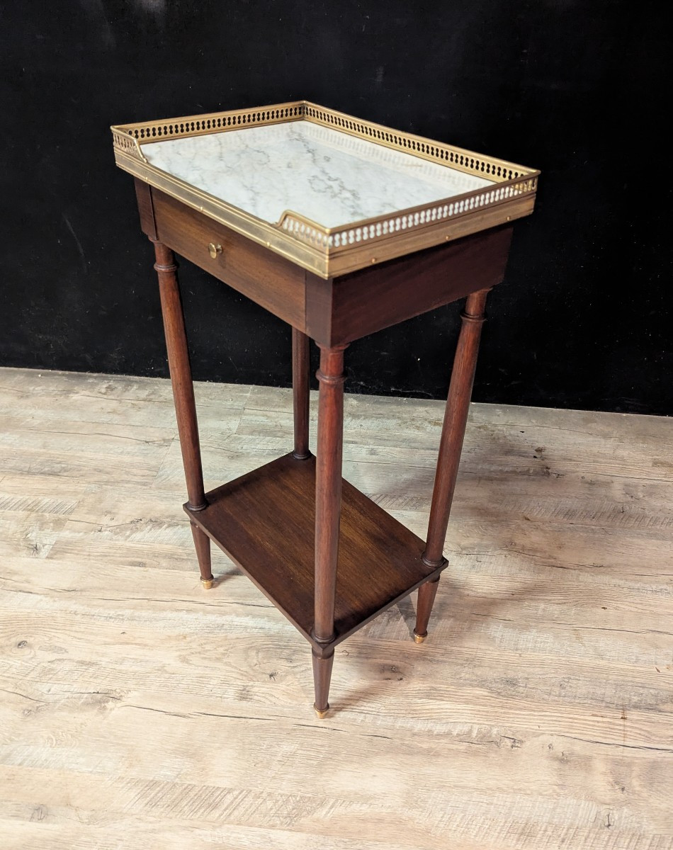 Paire de petites tables de chevet de style Louis XVI-photo-4