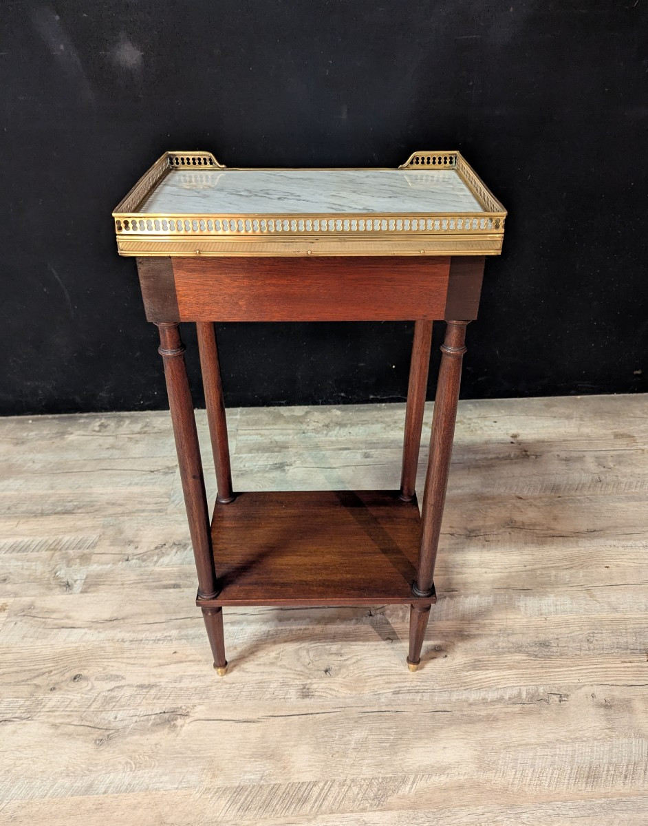 Paire de petites tables de chevet de style Louis XVI-photo-2