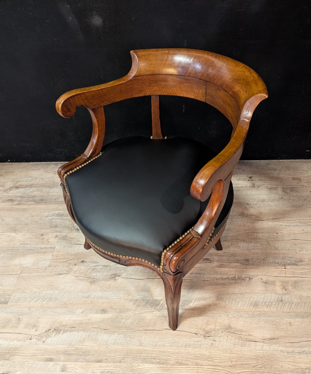 Fauteuil de bureau Restauration en noyer-photo-2