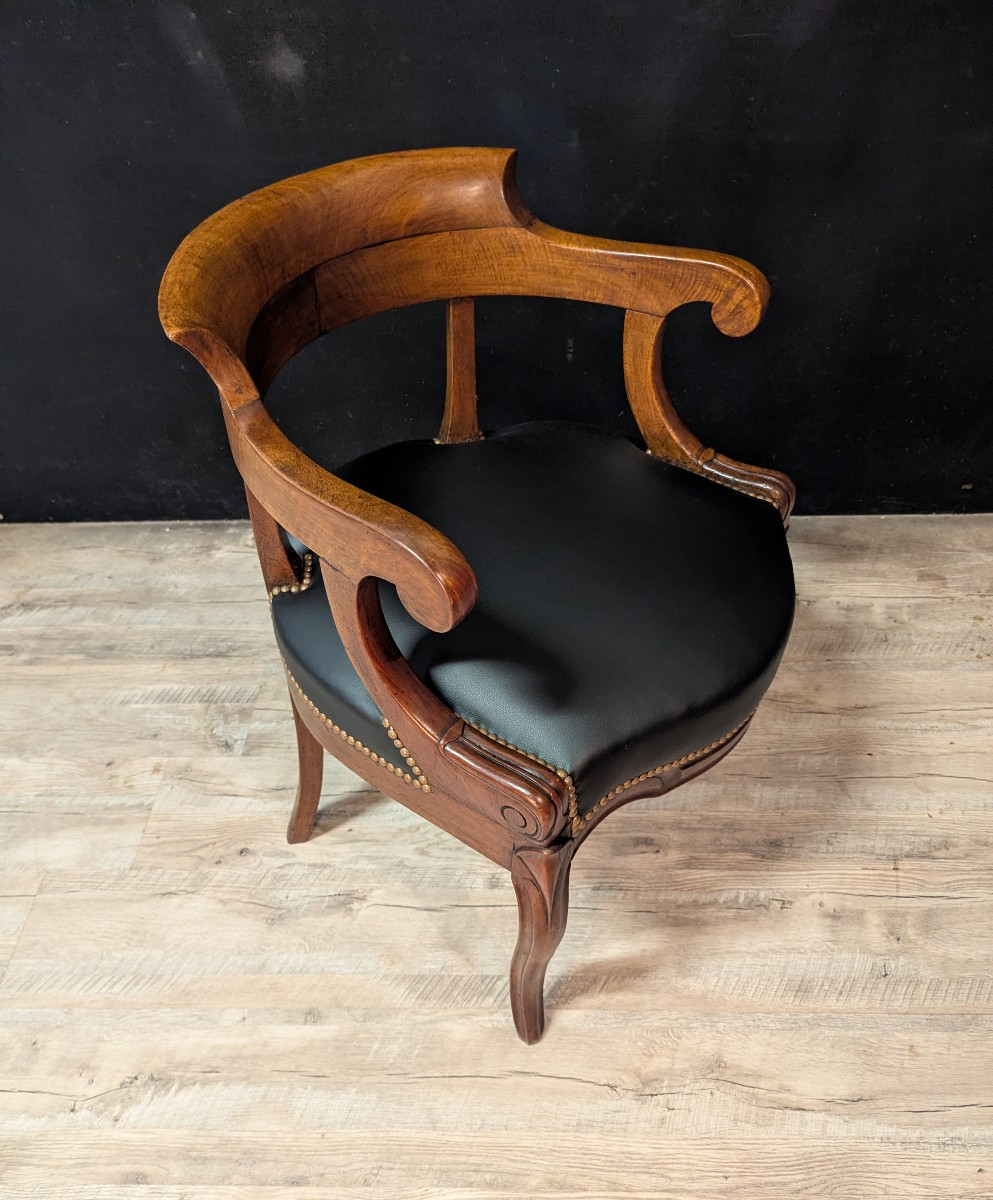 Fauteuil de bureau Restauration en noyer-photo-3