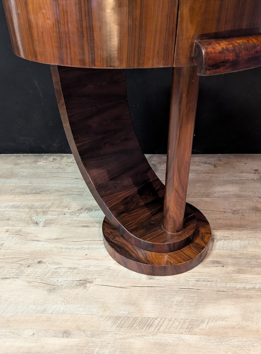Art Deco Rosewood Pedestal Table-photo-4