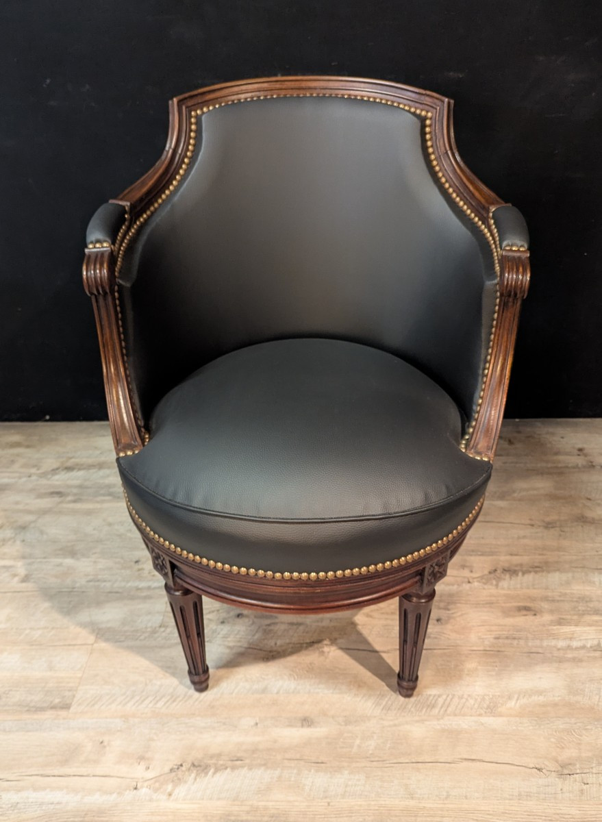 Fauteuil Louis XVI rotatif