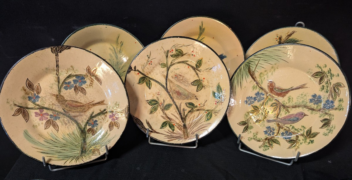 Ensemble de 10 pièces en faïence catalane  Eusebio Costa Díaz vers 1950-photo-4