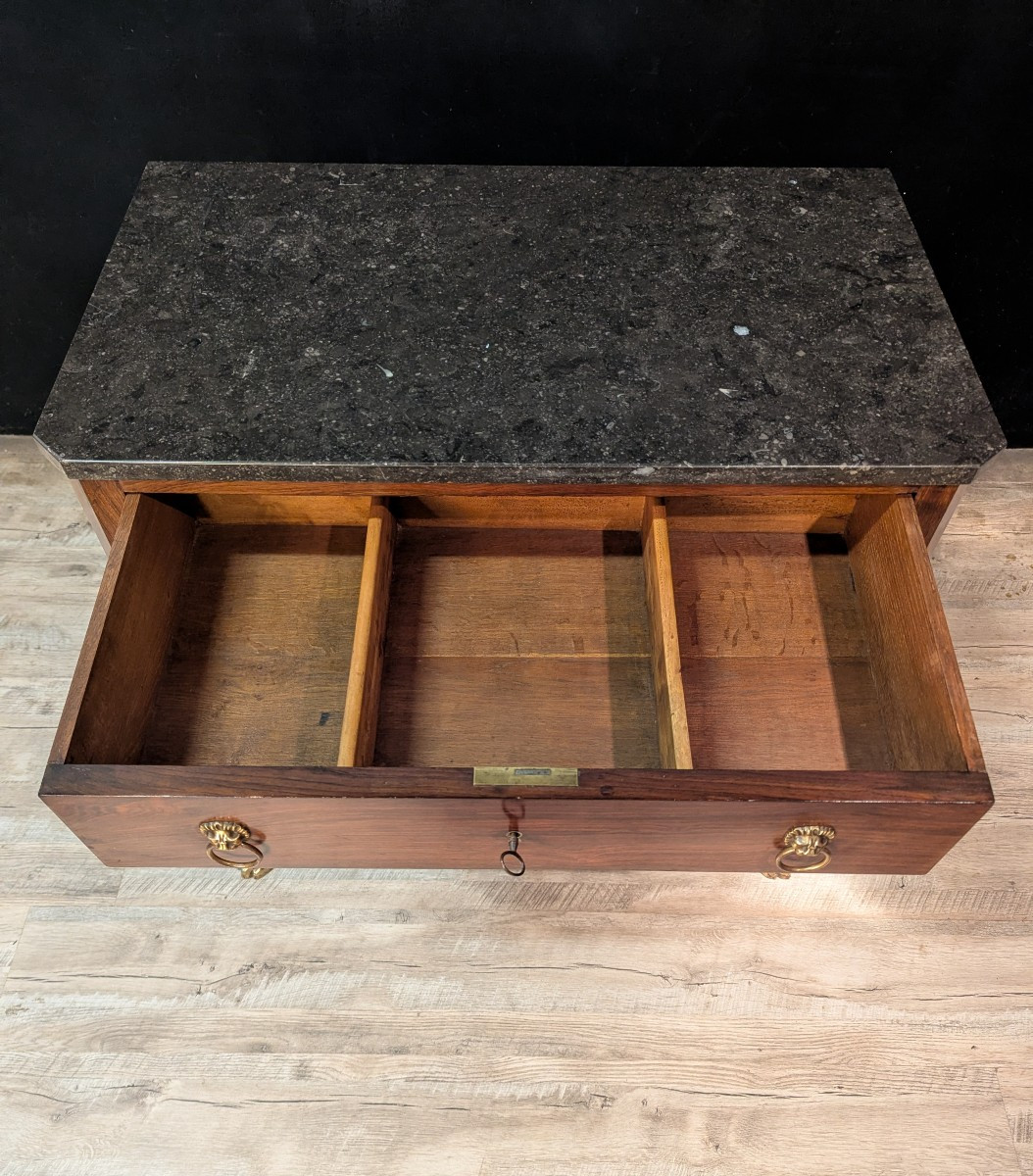 Petite commode d’époque Empire en acajou-photo-1