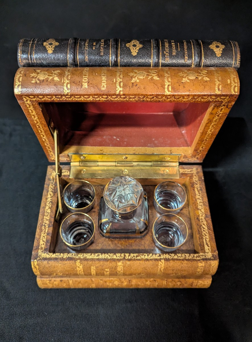 Cave à liqueur en forme de livres  coffret dissimulé-photo-1
