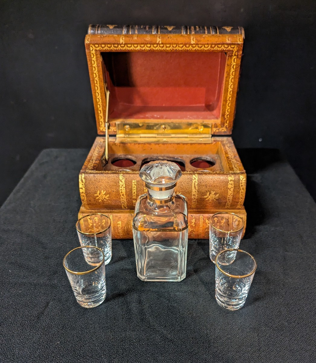 Cave à liqueur en forme de livres  coffret dissimulé-photo-2