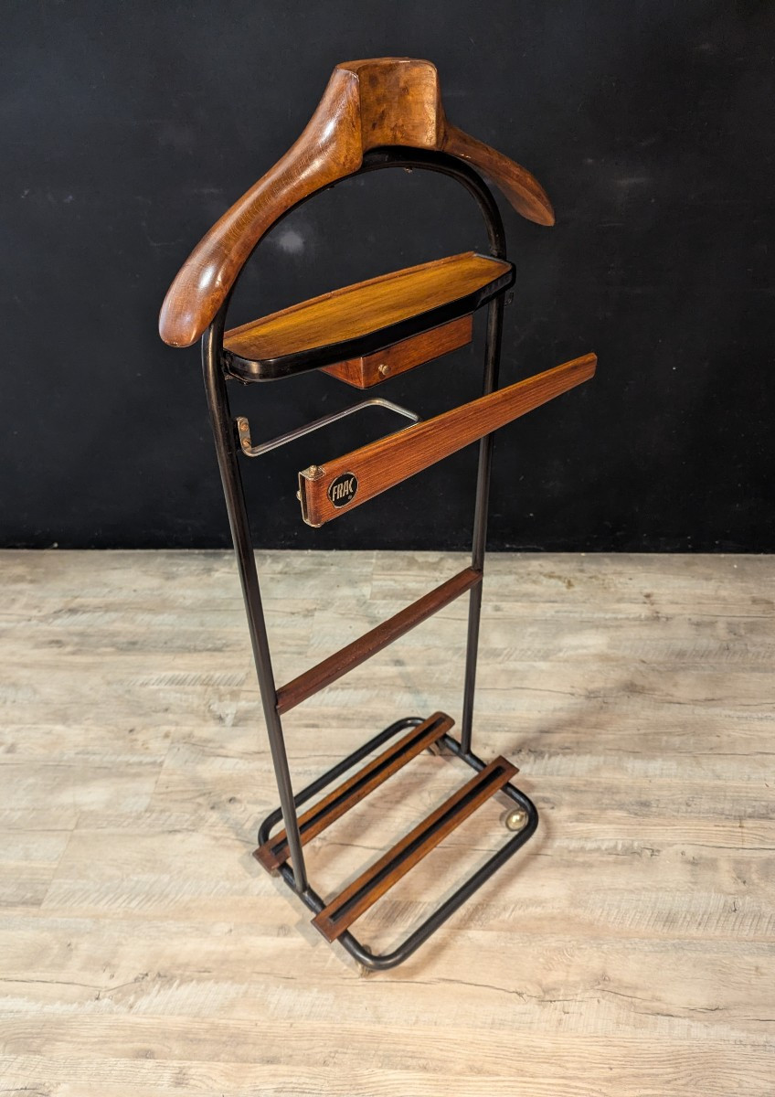 Valet de nuit FRAC en acajou années 70-photo-3