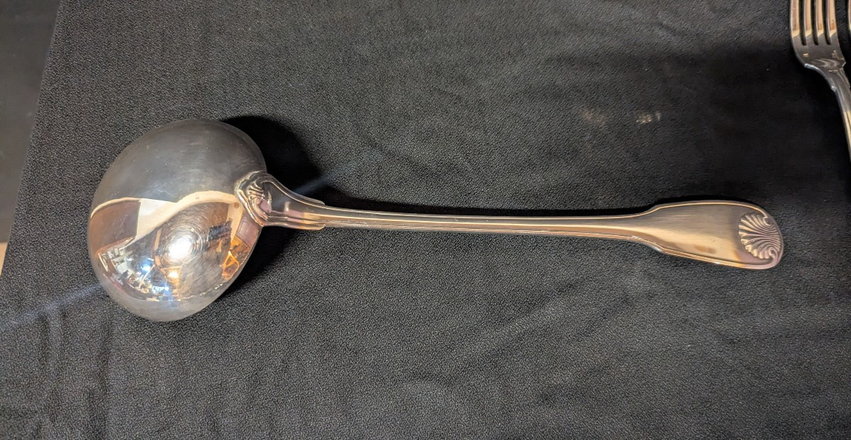 Christofle Vendôme Model Silver-plated Metal Crockery Set - Original Case-photo-3