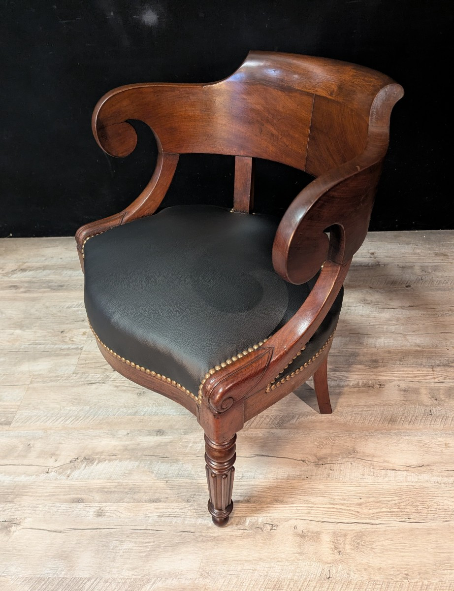 Walnut Restoration Office Chair-photo-2