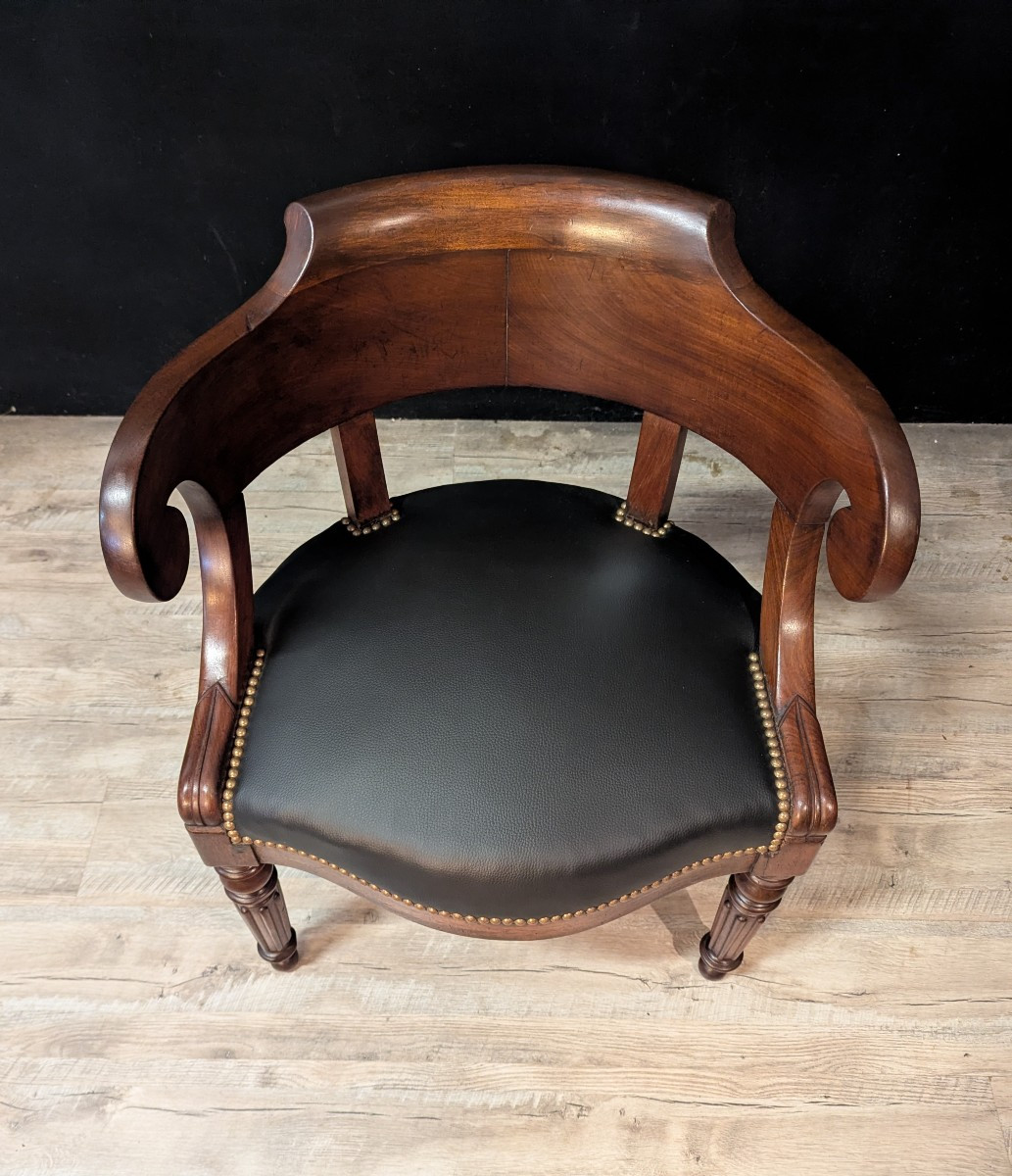 Walnut Restoration Office Chair-photo-4