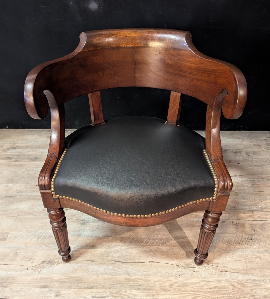 Walnut Restoration Office Chair