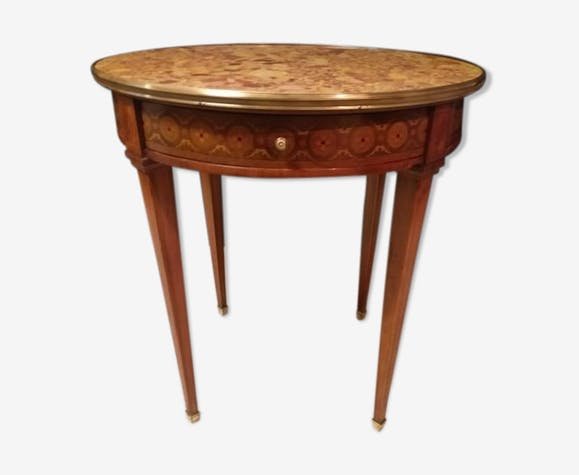 Round Pedestal Louis XVI Style Marquetry