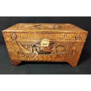 Small Asian Chest In Camphor