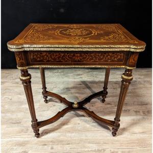 Games Table In Napoleon III Style Marquetry