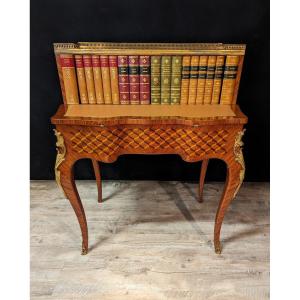 Louis XV Style Tiered Desk In Marquetry