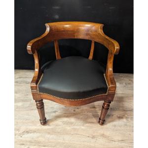 Restoration Office Chair In Walnut