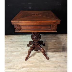 Napoleon III Mahogany Handkerchief Games Table