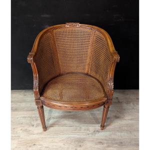 Louis XVI Caned Office Chair