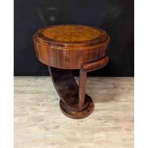 Art Deco Rosewood Pedestal Table