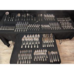 Ménagère Christofle – Modèle Marly – 164 pièces – métal argenté